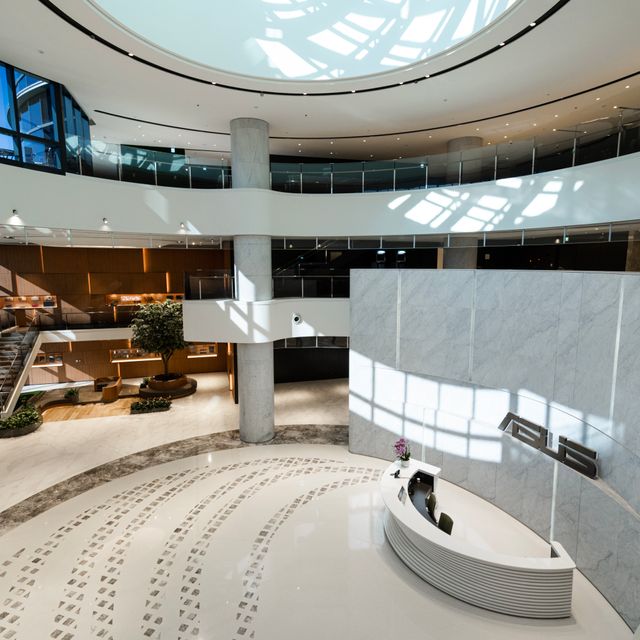 ASUS HQ Lobby with glass ceiling to capture natural light _2